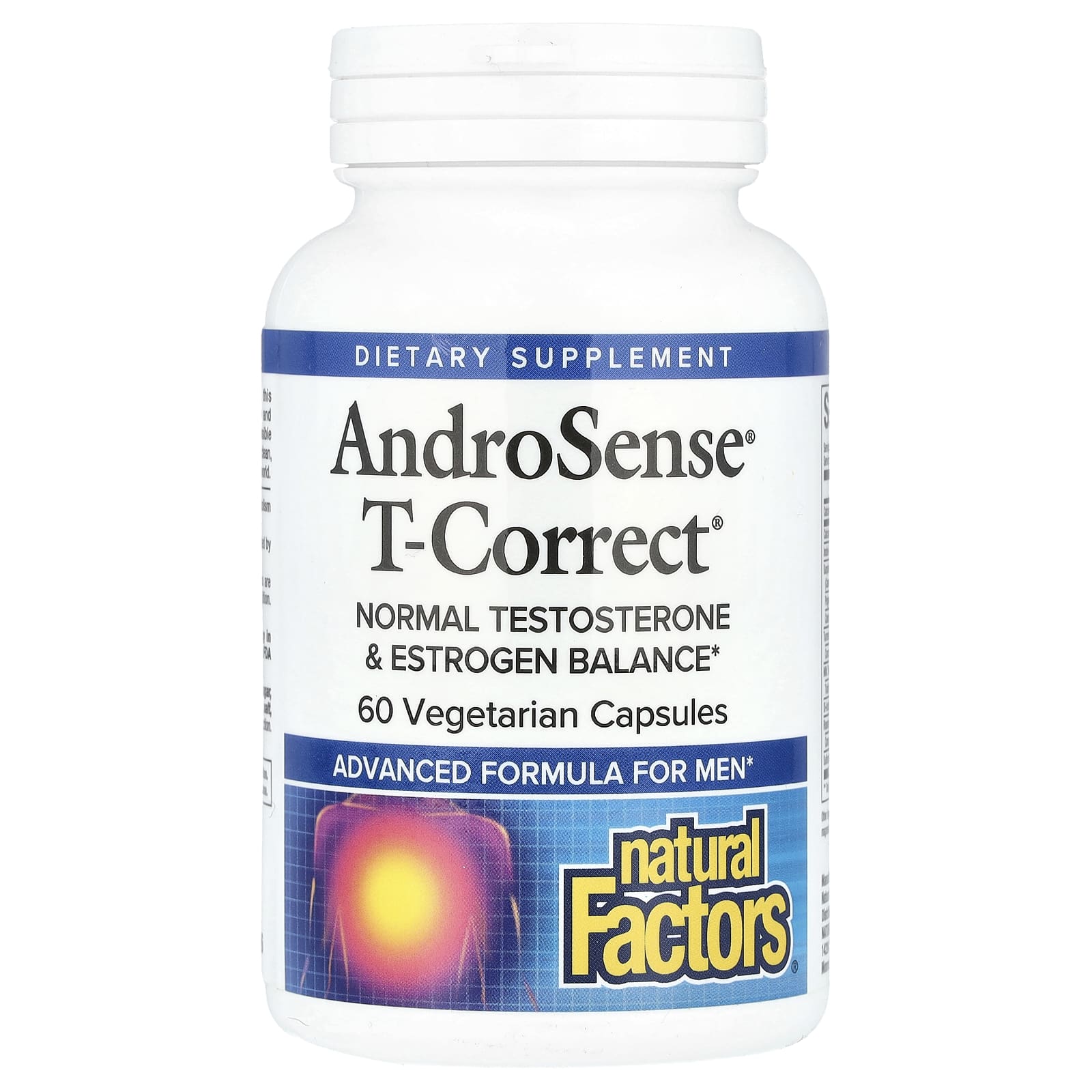 Natural Factors, AndroSense® T-Correct, 60 Vegetarian Capsules - Image 1