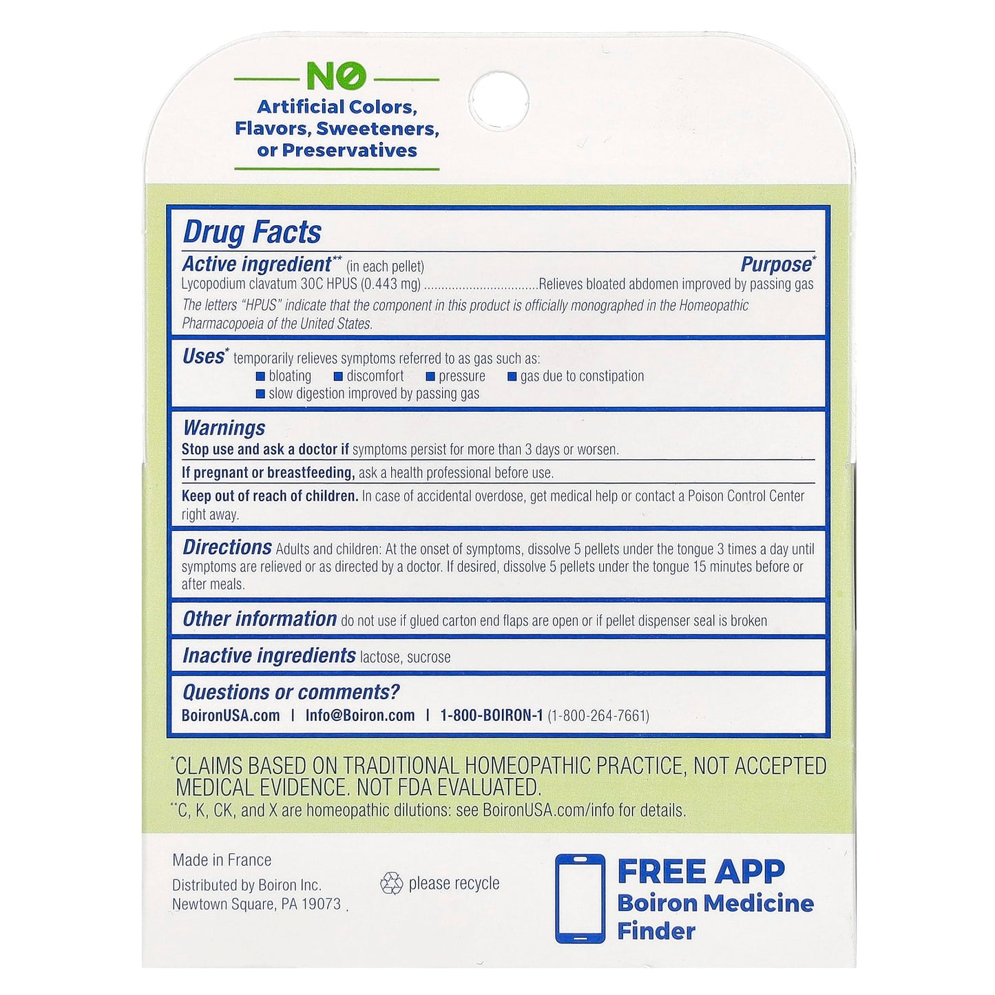 Relieve Bloating & Gas with Boiron Lycopodium 30C Homeopathic Pellets - Image 2