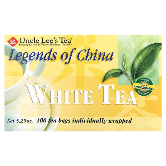 Uncle Lee's Tea, Legends of China, White Tea, 100 Tea Bags, 5.29 oz (150 g) - Image 1