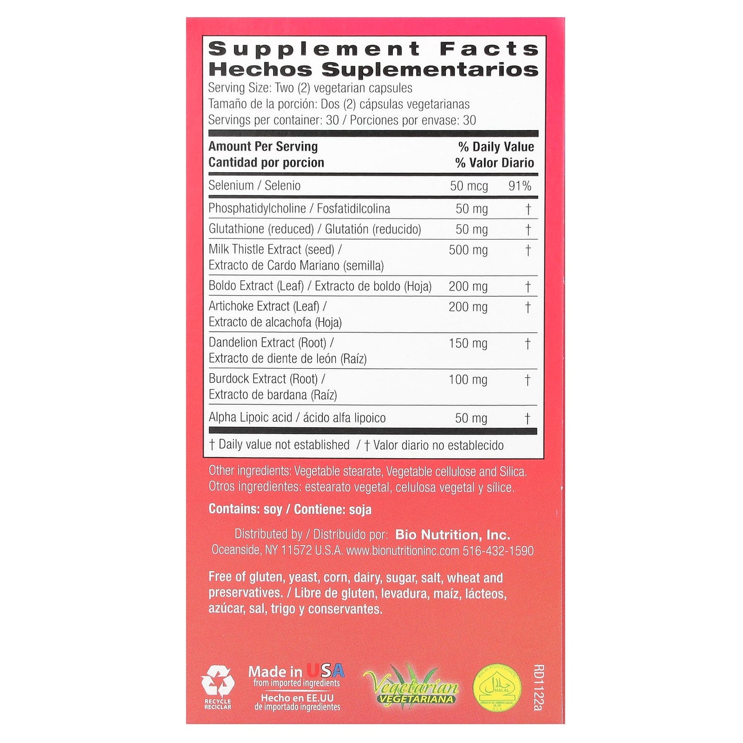 Bio Nutrition Liver Wellness Supplement 60 Capsules - Image 2