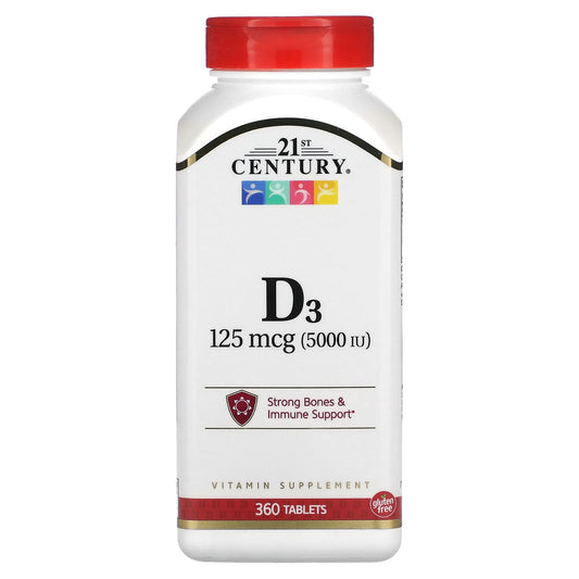 21st Century Vitamin D3 Supplement 360 Tablets - Image 1