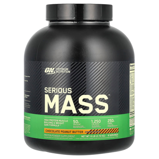Optimum Nutrition, Serious Mass™, Chocolate Peanut Butter, 6 lb (2.72 kg) - Image 1