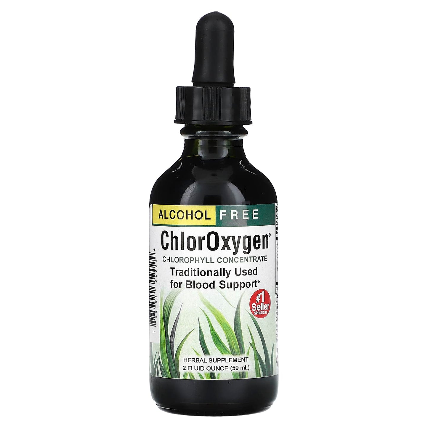 Blood Support Supplement with ChlorOxygen Chlorophyll Concentrate - 2 fl oz - Image 1