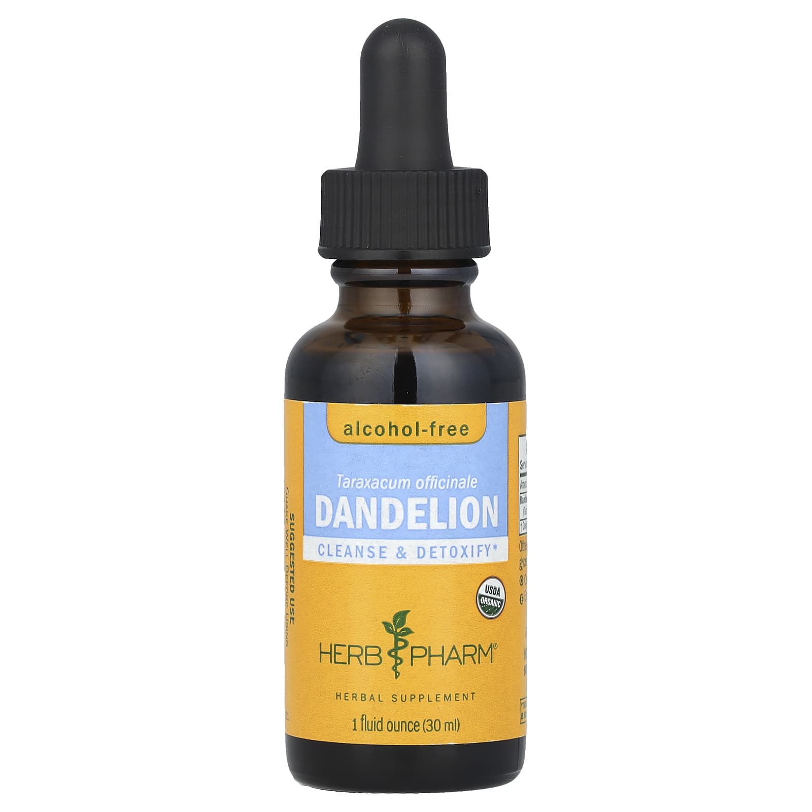 Herb Pharm Dandelion Alcohol-Free Herbal Supplement, 30ml, USDA Organic - Image 1