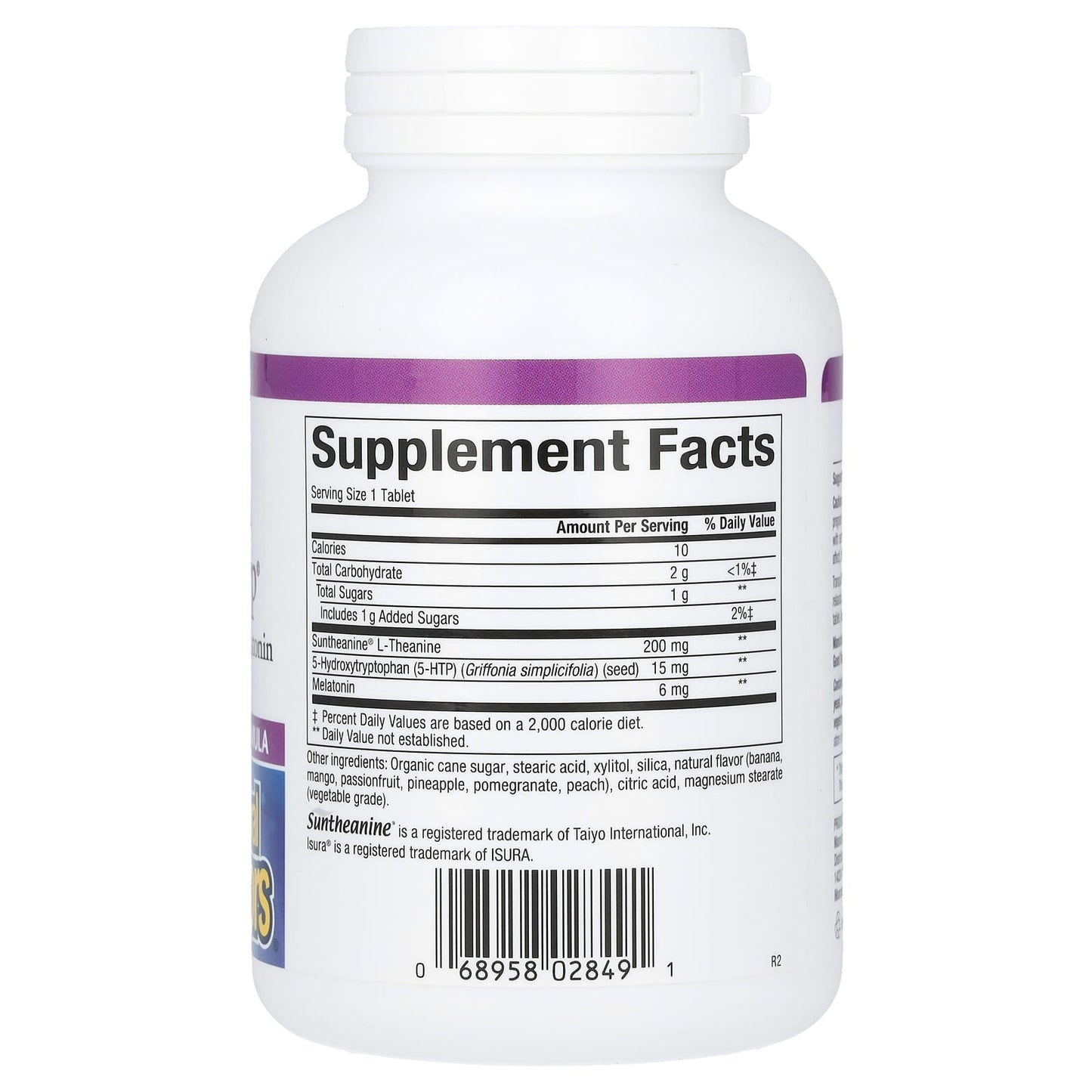 Natural Factors, Stress-Relax, Tranquil Sleep, Extra Strength , 60 Chewable Tablets - Image 2