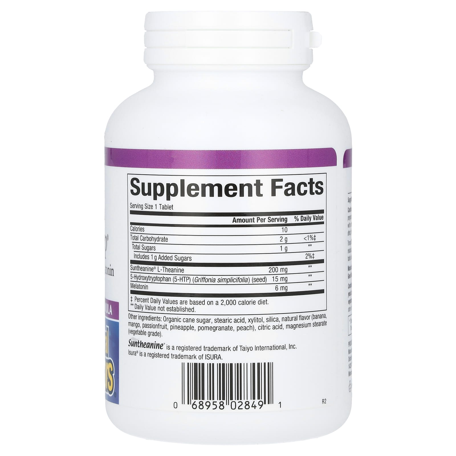Natural Factors, Stress-Relax, Tranquil Sleep, Extra Strength , 60 Chewable Tablets - Image 2