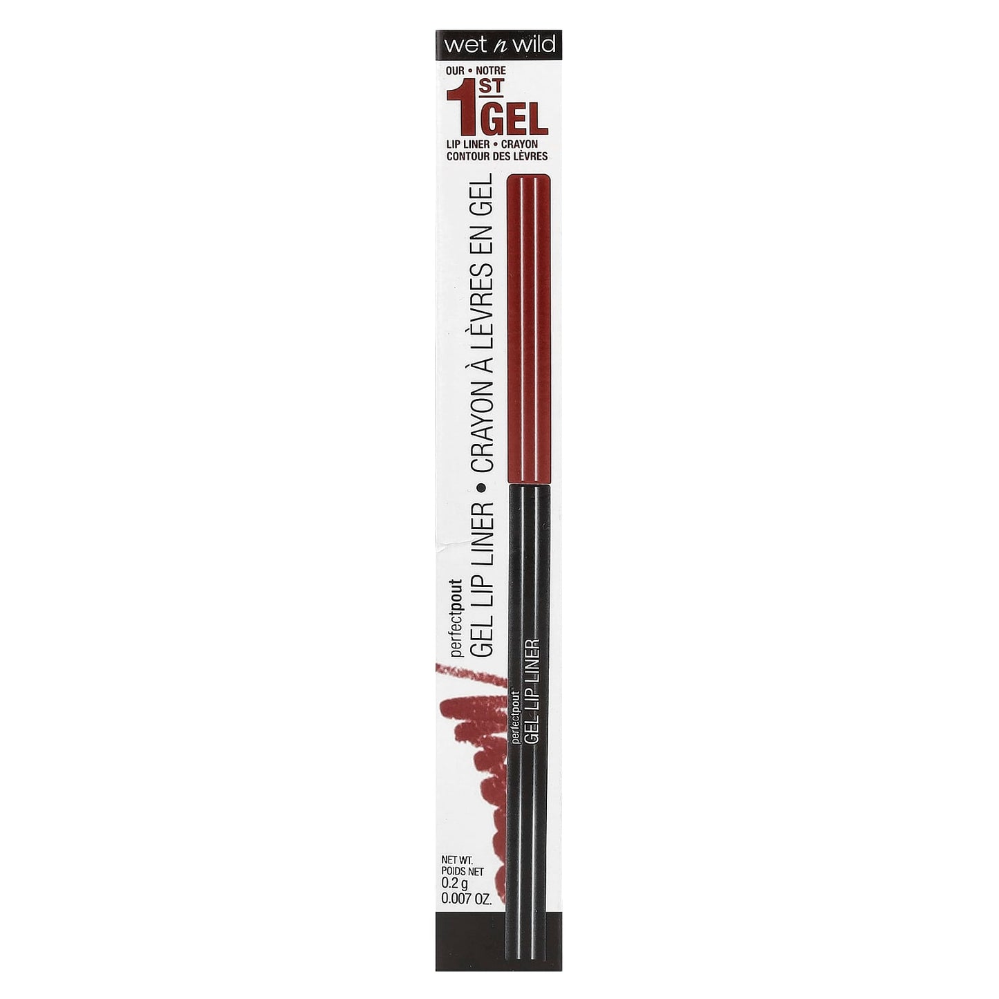 wet n wild, PerfectPout, Gel Lip Liner, 652C Gone Burgundy, 0.007 oz (0.2 g) - Image 2