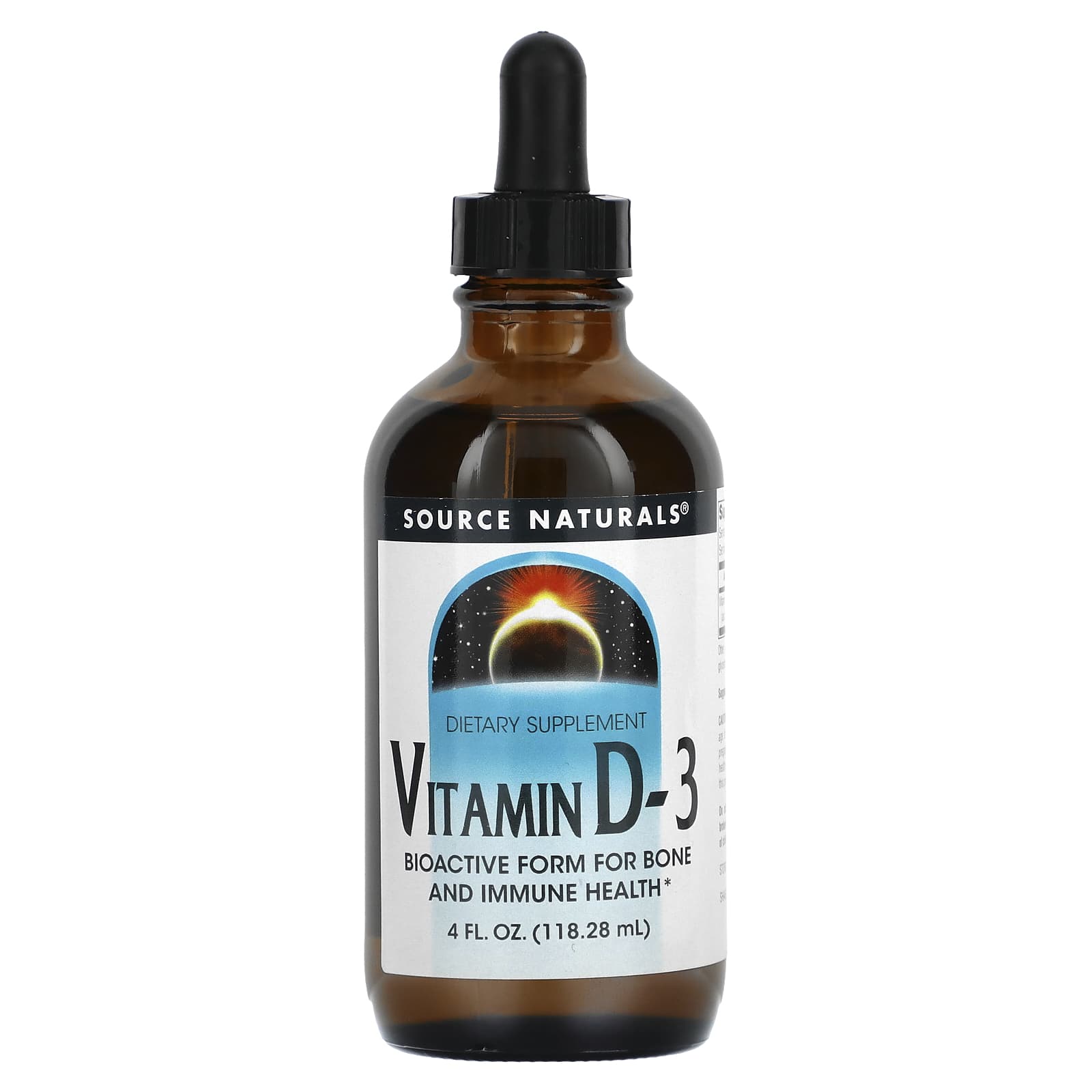Source Naturals, Vitamin D-3, 50 mcg, 4 fl oz (118.28 ml)