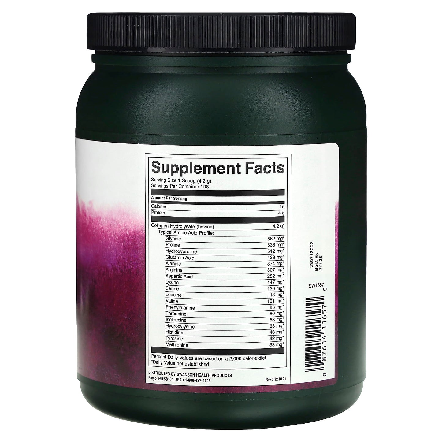 Swanson, Collagen Hydrolysate Powder, 1 lb (454 g) - Image 2