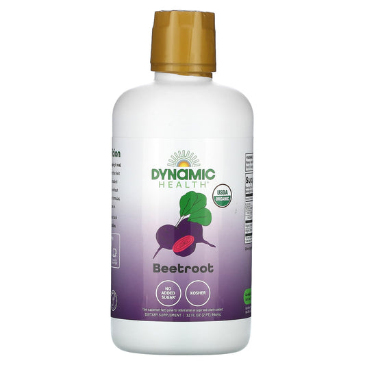 USDA Organic Beetroot Juice Concentrate 32oz by Dynamic Health - Image 1