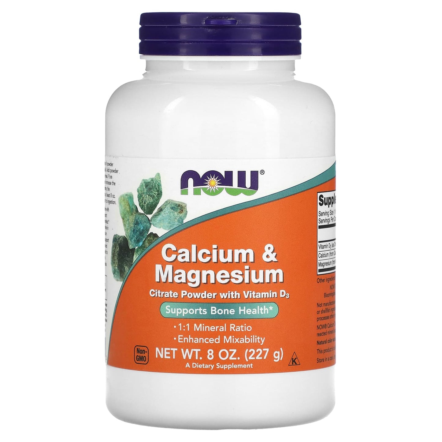 NOW Foods, Calcium & Magnesium, 8 oz (227 g) - Image 1