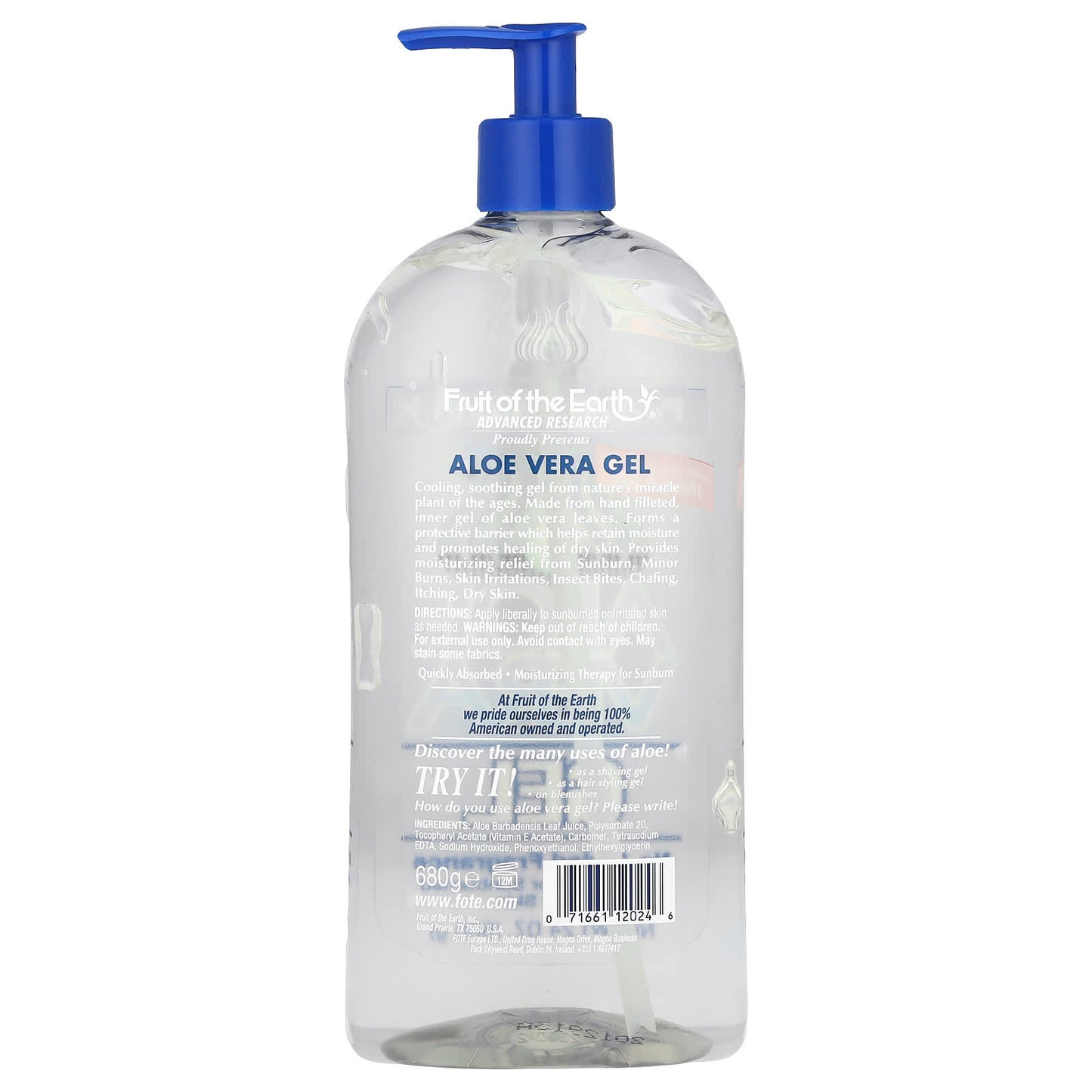 Aloe Vera Gel for Sunburn Relief & Moisturizing Skin, 24 oz - Image 2