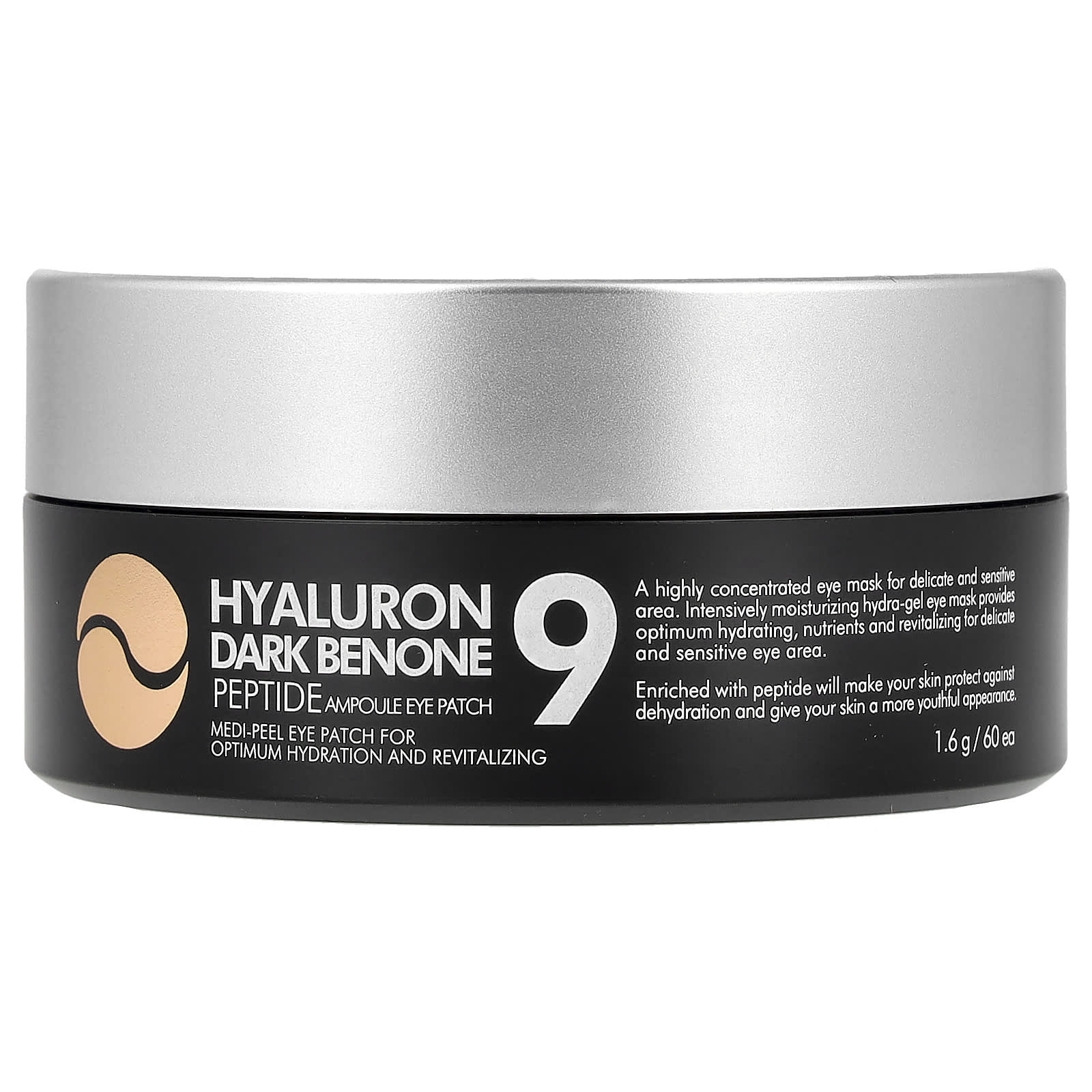 Medi-Peel, Hyaluron Dark Benone 9, Peptide Ampoule Eye Patch, 60 Patches - Image 1