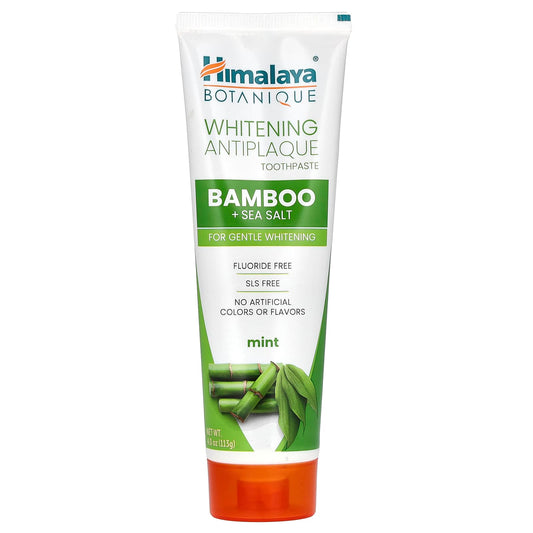 Himalaya Whitening Bamboo Toothpaste, SLS Free, Vegan, Cruelty-Free, 4 oz - Image 1