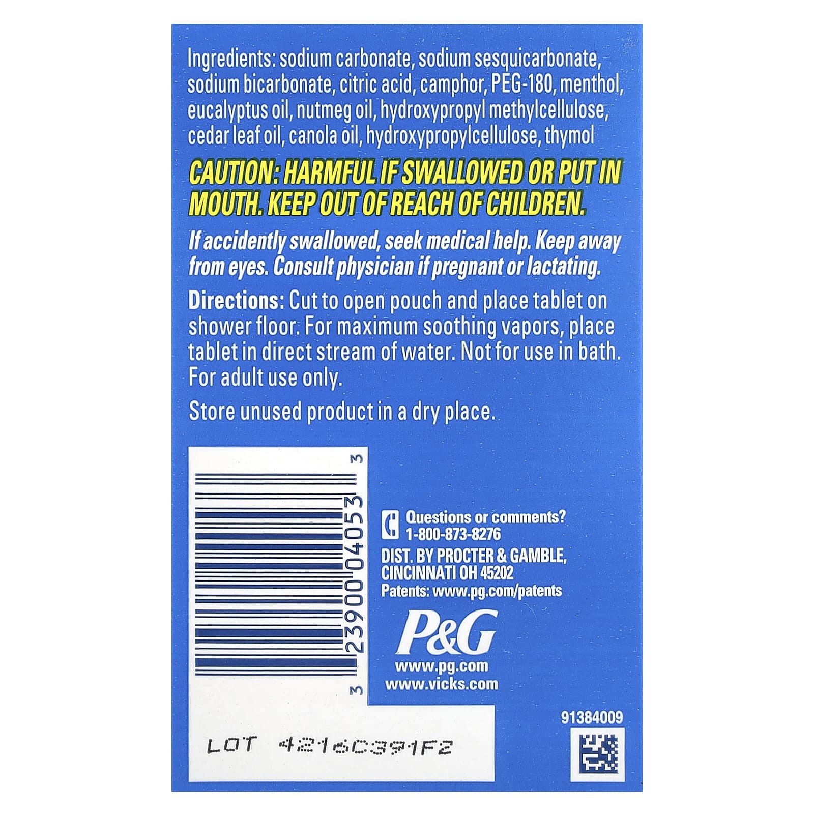 Vicks, VapoShower™, Soothing Vapors, 5 Shower Tablets - Image 2
