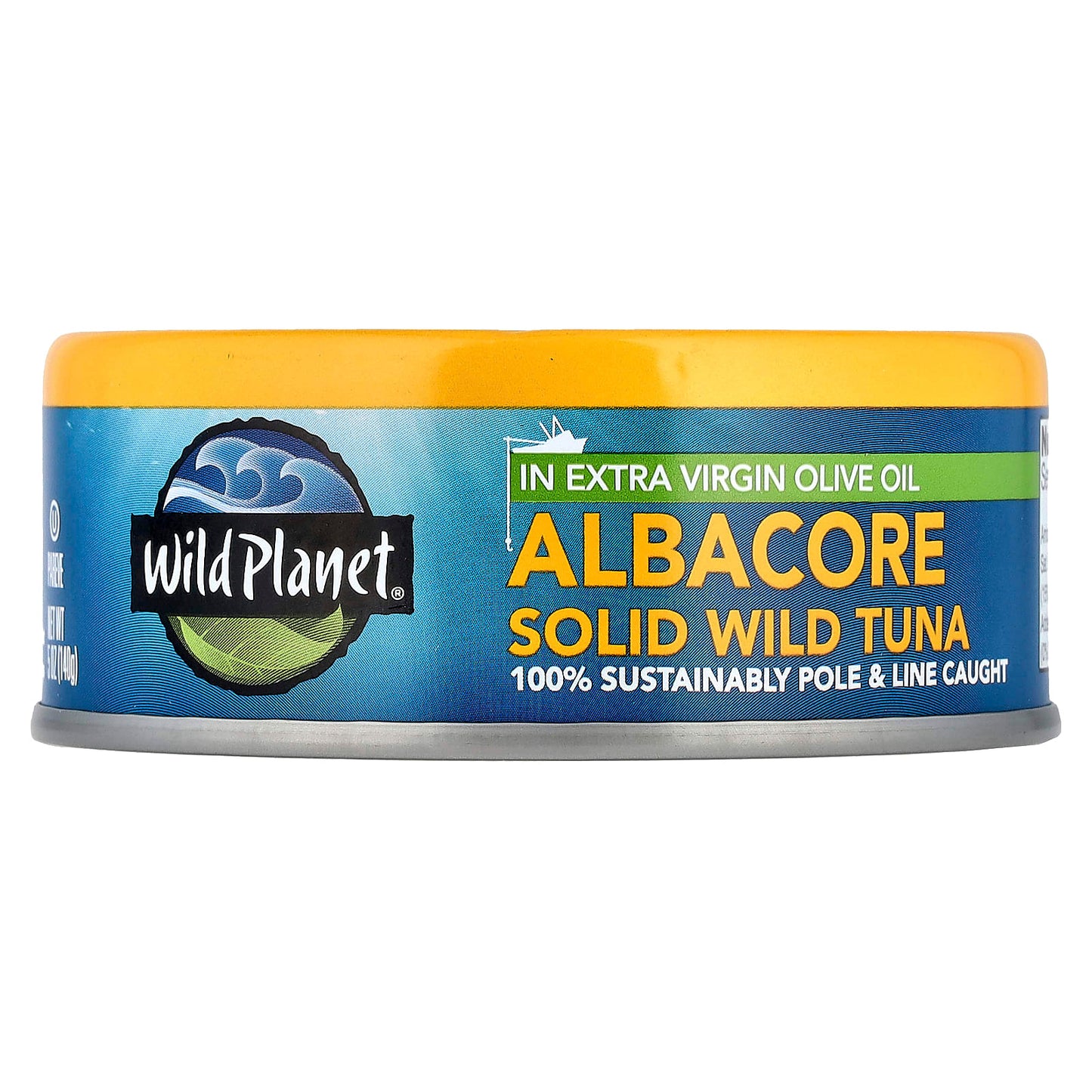 Wild Planet, Albacore Solid Wild Tuna In Extra Virgin Olive Oil,  5 oz (140 g) - Image 1
