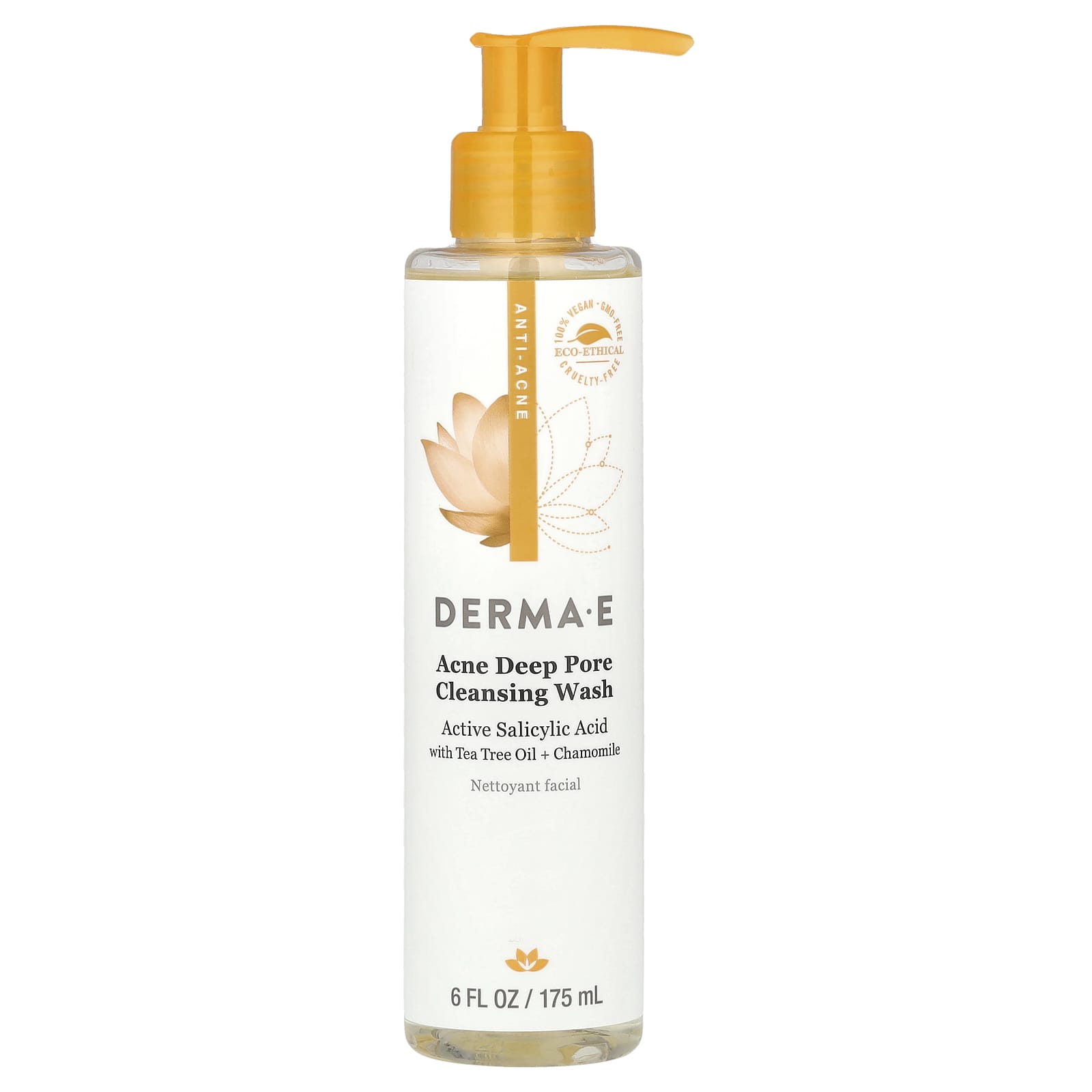 DERMA E, Acne Deep Pore Cleansing Wash, 6 fl oz (175 ml)