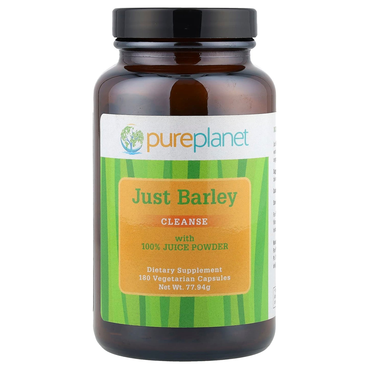 Pure Planet, Just Barley, 180 Vegetarian Capsules (333 mg per Capsule) - Image 1