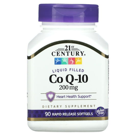 21st Century Liquid Filled CoQ-10, 200mg for Heart Health - Image 1