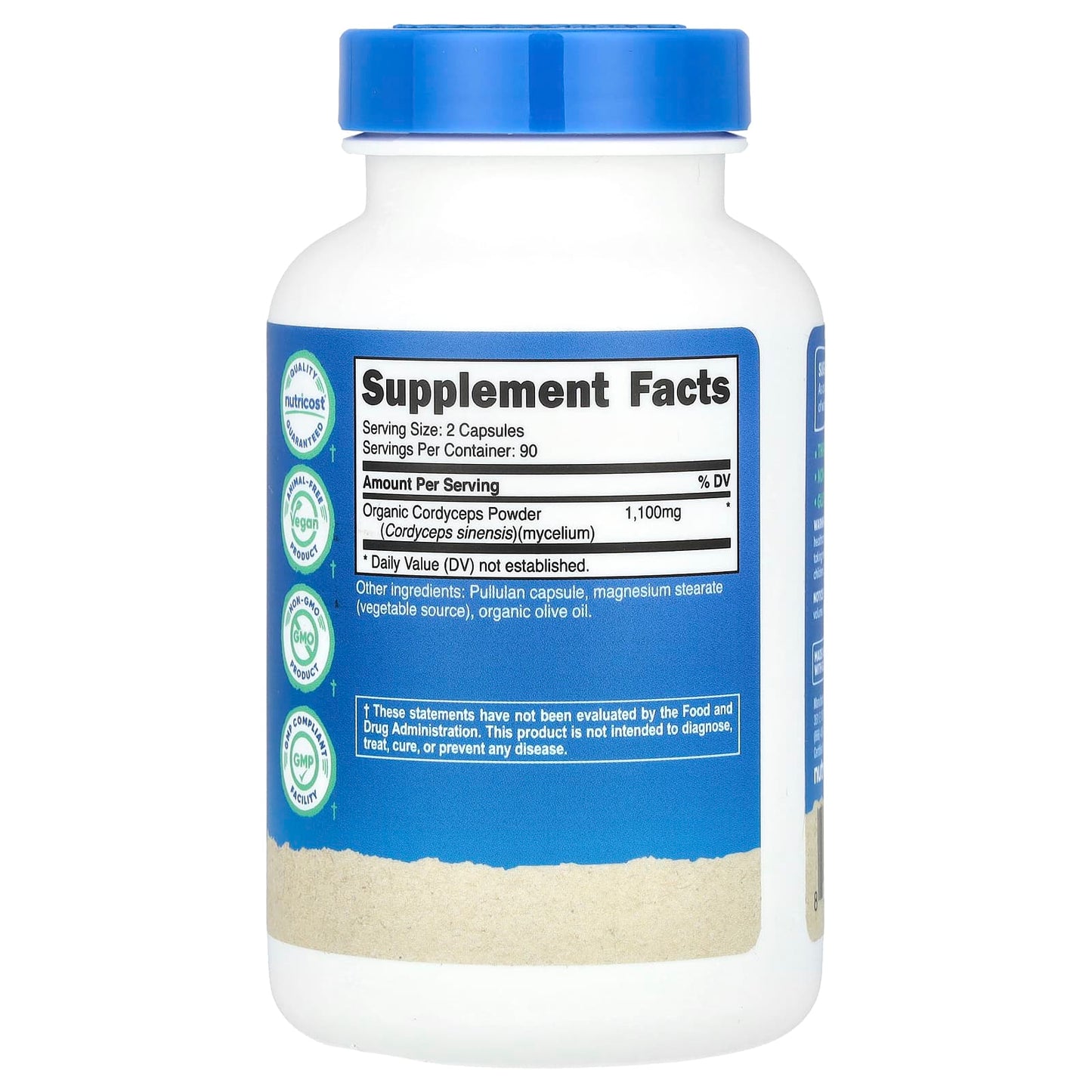 Nutricost, Cordyceps Mushroom, 180 Capsules (550 mg Per Capsule)