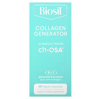 BioSil Collagen Generator, 30 Liquid Capsules, Vegan & Gluten Free