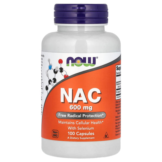 NOW Foods, NAC with Selenium, 100 Capsules - Image 1