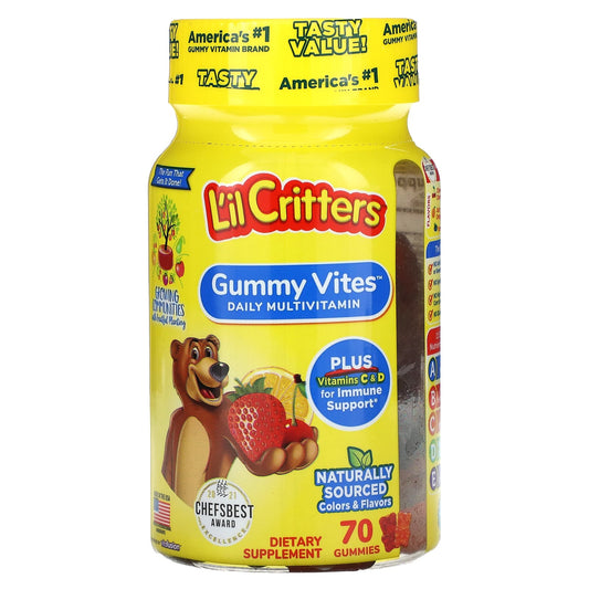 L'il Critters, Gummy Vites Daily Multivitamin, 70 Gummies - Image 1