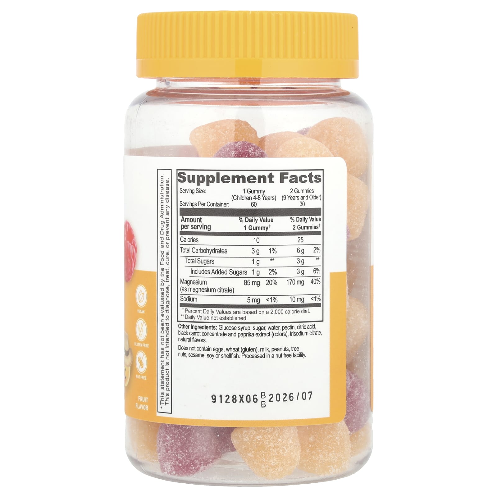 Lifeable, Kids Magnesium Citrate Gummies, Fruit, 60 Gummies - Image 2