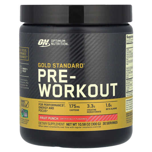 Optimum Nutrition, Gold Standard® Pre-Workout, Fruit Punch, 10.58 oz (300 g) - Image 1