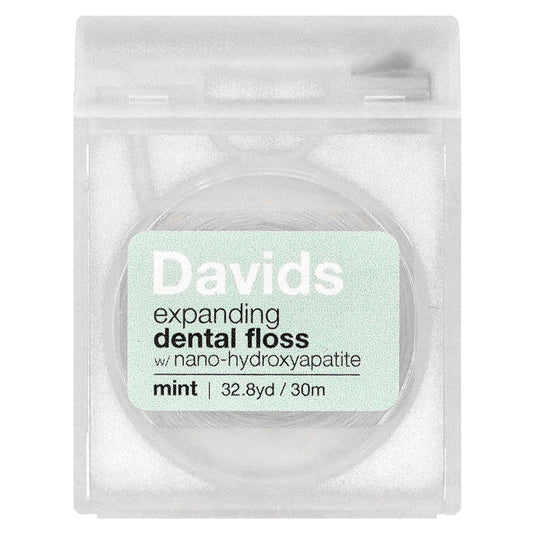 Davids Expanding Dental Floss with Mint, Refillable & Cruelty-Free - Image 1