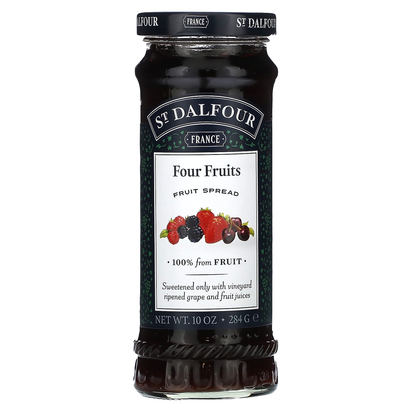 St. Dalfour, Four Fruits Fruit Spread, 10 oz (284 g) - Image 1
