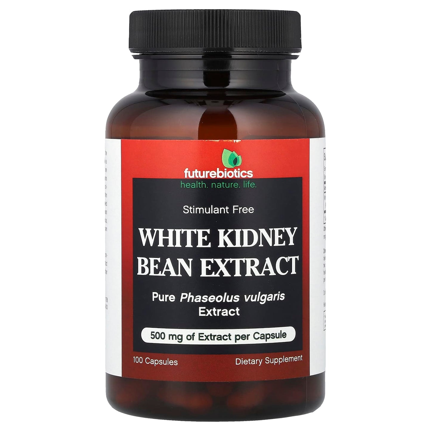 White Kidney Bean Extract Supplement by Futurebiotics, Stimulant-Free, 500mg - Image 1