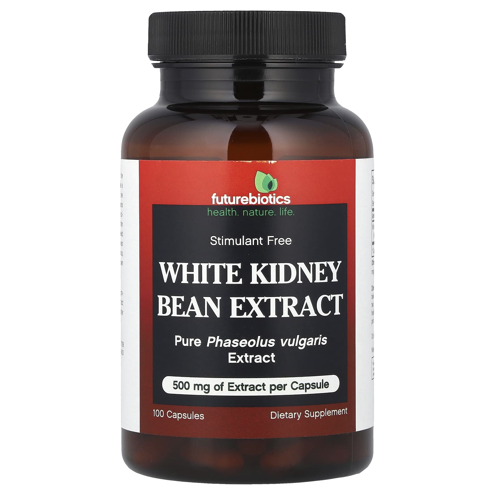 White Kidney Bean Extract Supplement by Futurebiotics, Stimulant-Free, 500mg - Image 1