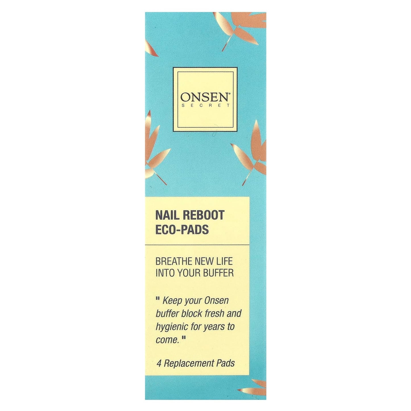 Onsen Secret, Nail Reboot Eco-Pads , 4 Replacement Pads - Image 2