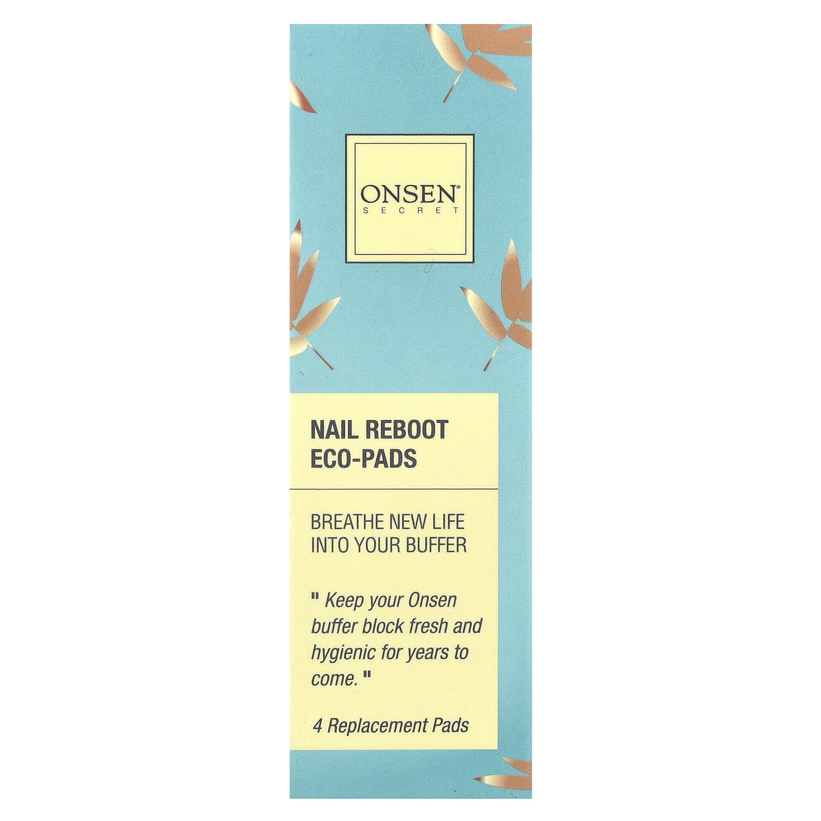 Onsen Secret, Nail Reboot Eco-Pads , 4 Replacement Pads - Image 2