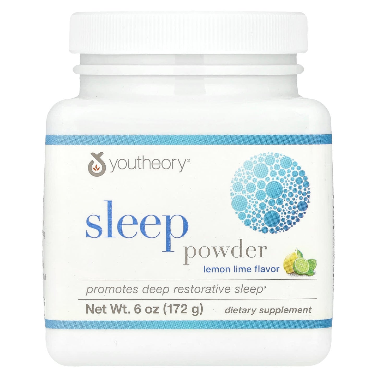 Youtheory, Sleep Powder, Lemon Lime, 6 oz (172 g) - Image 1
