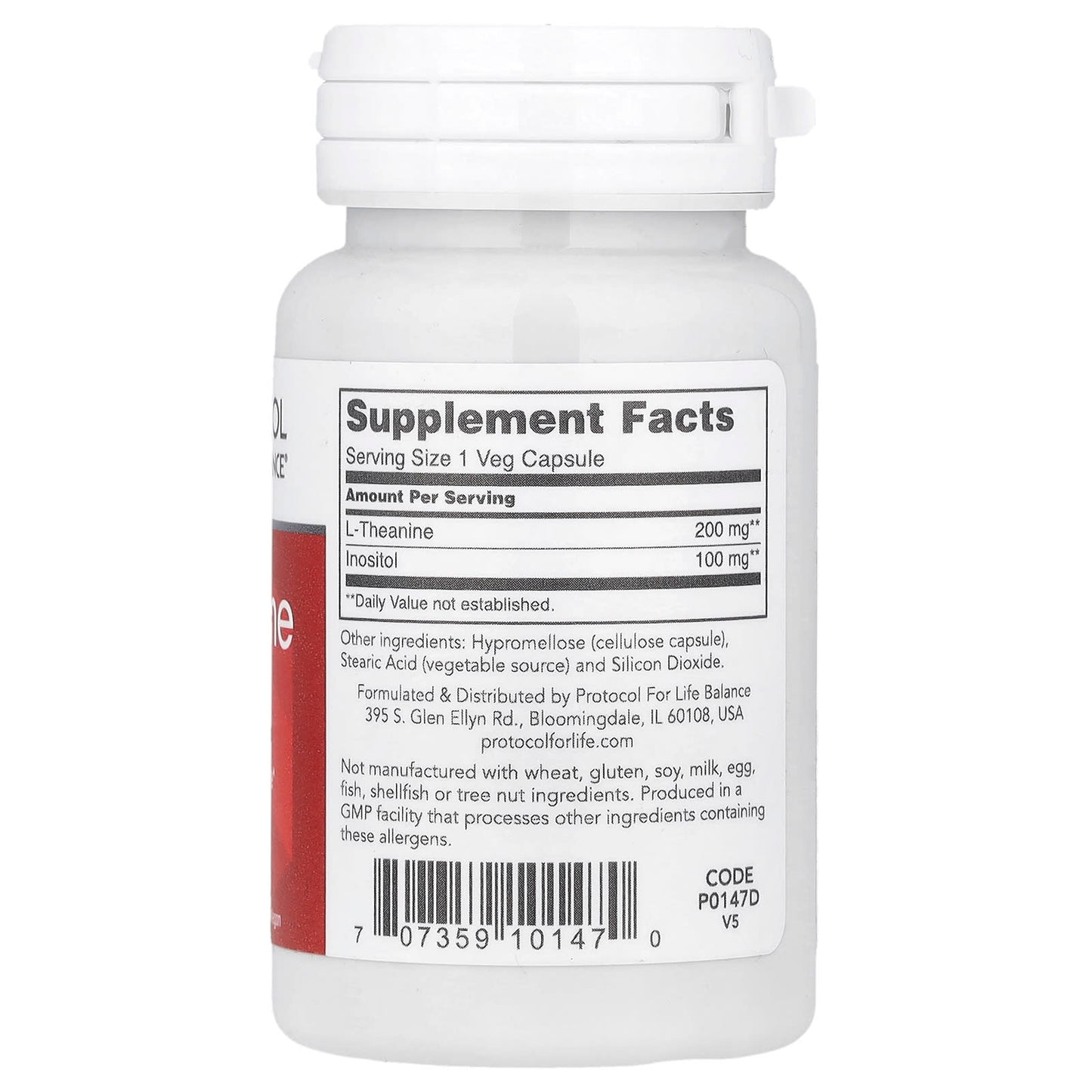 Protocol for Life Balance, L-Theanine, 200 mg , 60 Veg Capsules - Image 2