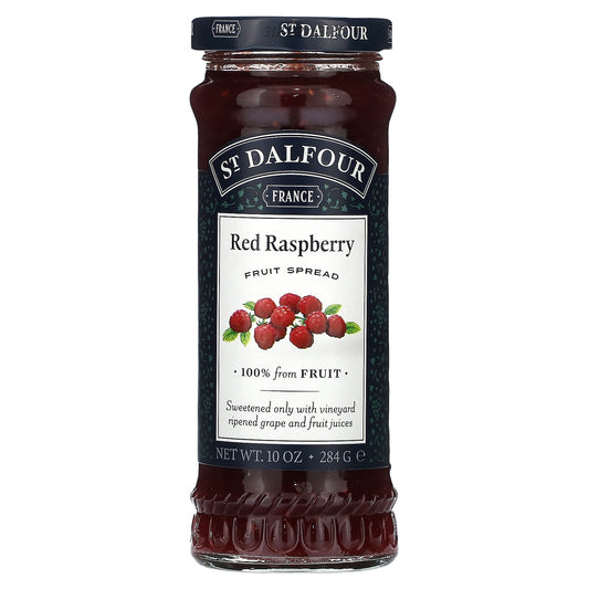 St. Dalfour, Red Raspberry Fruit Spread, 10 oz (284 g) - Image 1
