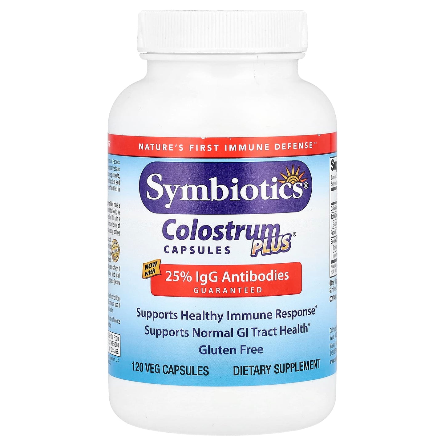 Symbiotics, Colostrum Plus®, 120 Veg Capsules - Image 1
