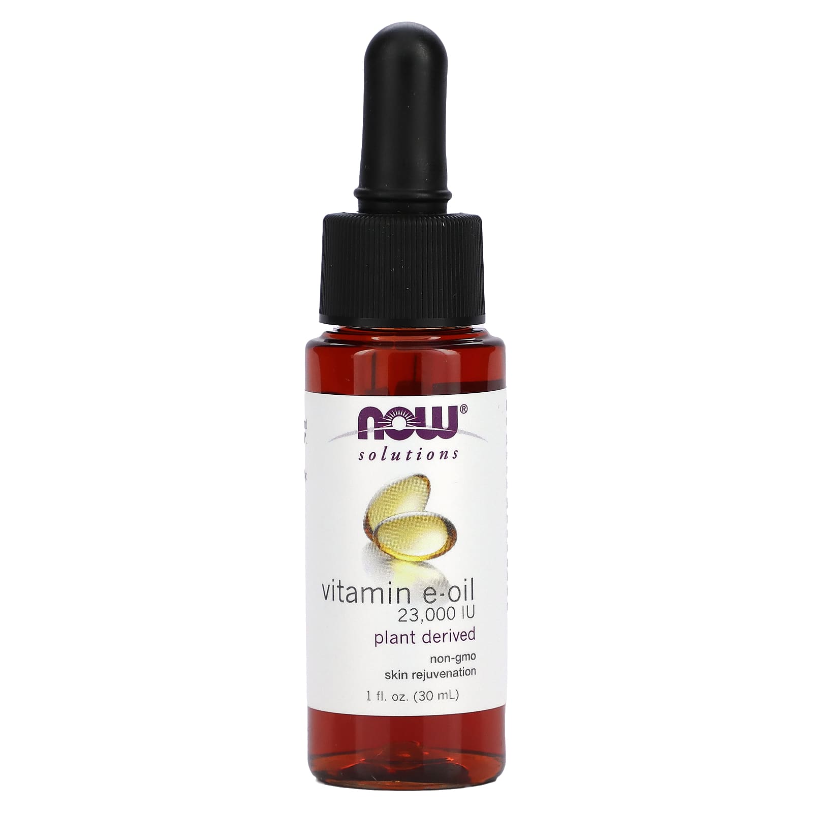 NOW Foods, Solutions, Vitamin E-Oil, 23,000 IU, 1 fl oz  (30 ml) - Image 1