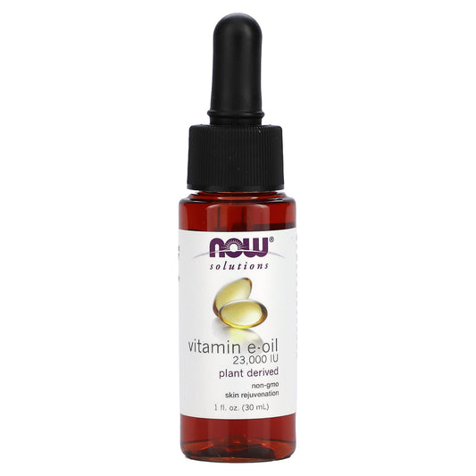 NOW Foods, Solutions, Vitamin E-Oil, 23,000 IU, 1 fl oz  (30 ml) - Image 1