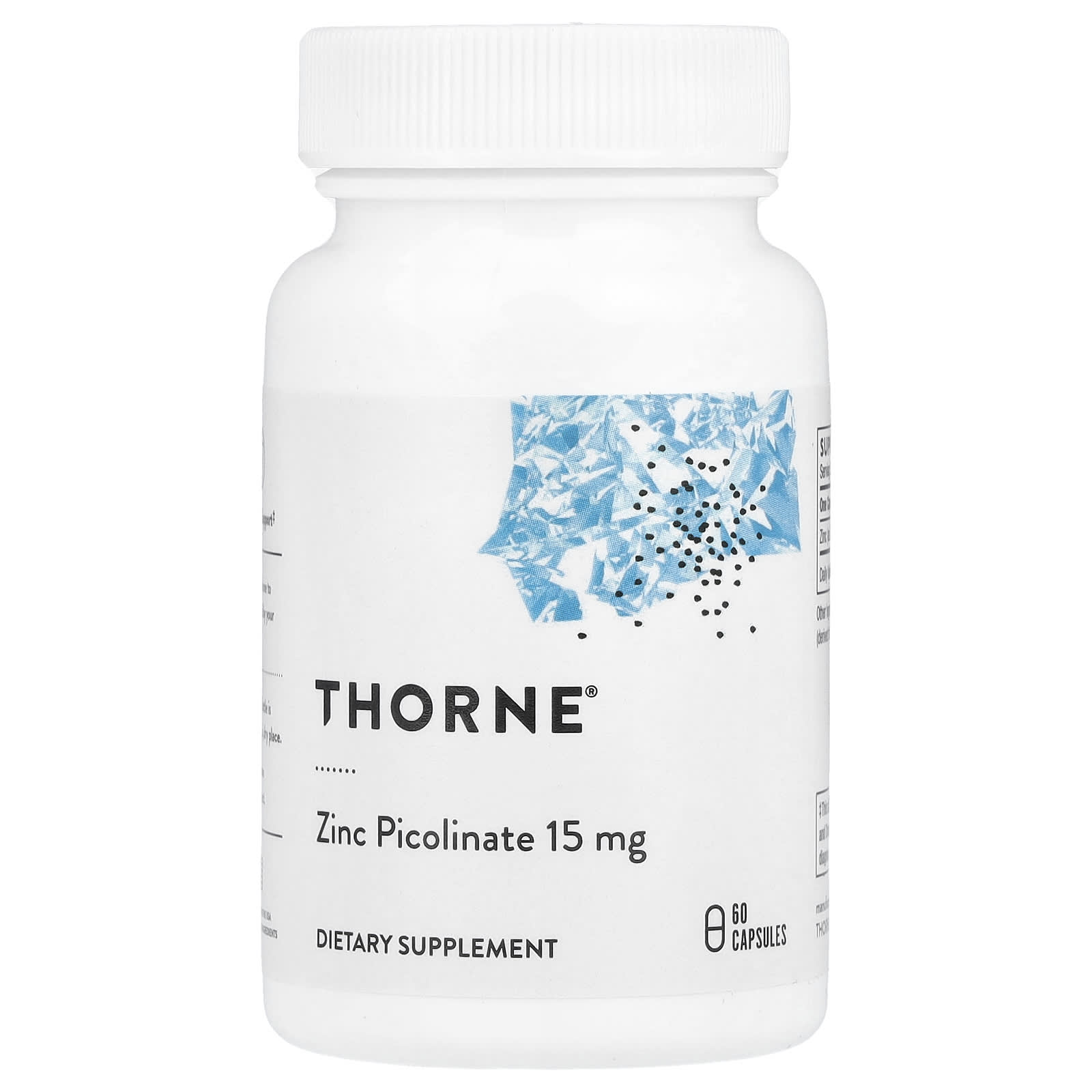Thorne, Zinc Picolinate, 15 mg, 60 Capsules - Image 1
