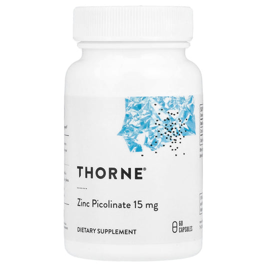 Thorne, Zinc Picolinate, 15 mg, 60 Capsules - Image 1