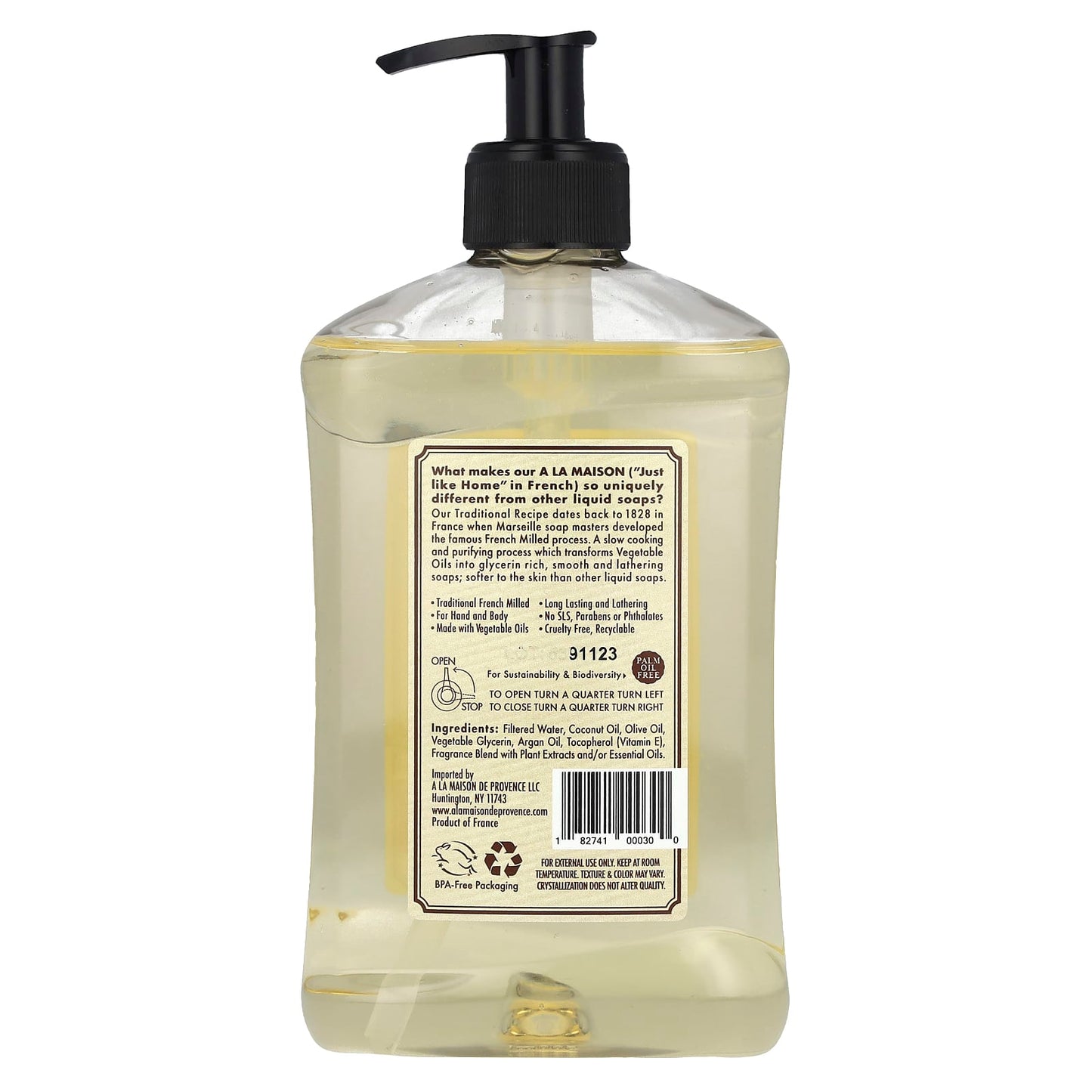 White Tea Liquid Soap for Hand & Body, 16.9 fl oz, French Milled - Image 2