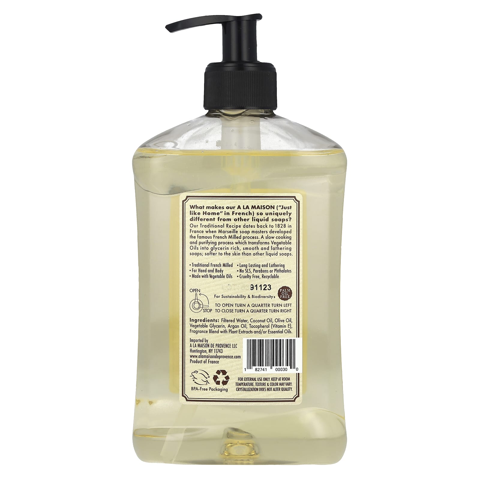 White Tea Liquid Soap for Hand & Body, 16.9 fl oz, French Milled - Image 2