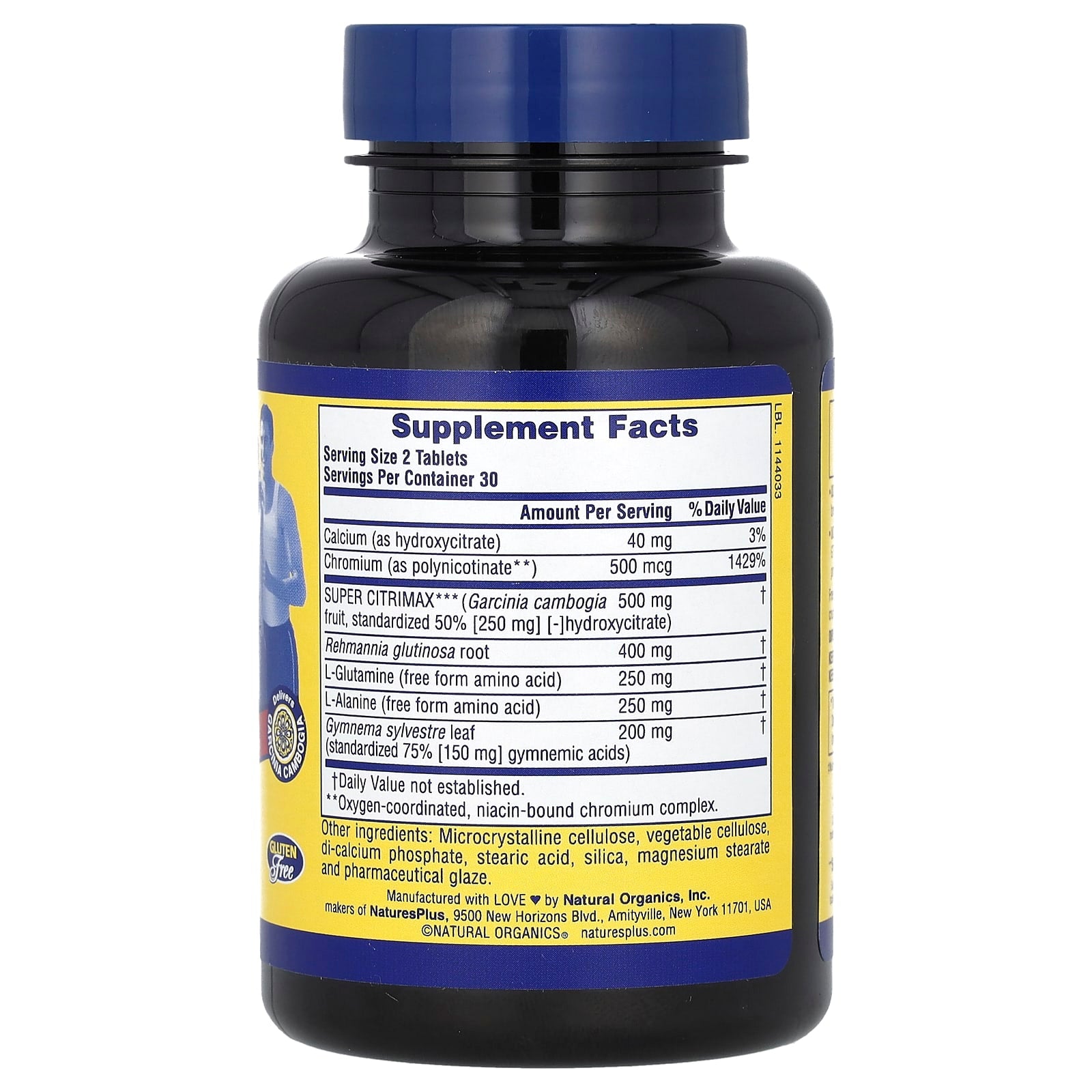 NaturesPlus, Ultra Sugar Control, Ultimate Dieter's Companion, 60 Tablets - Image 2