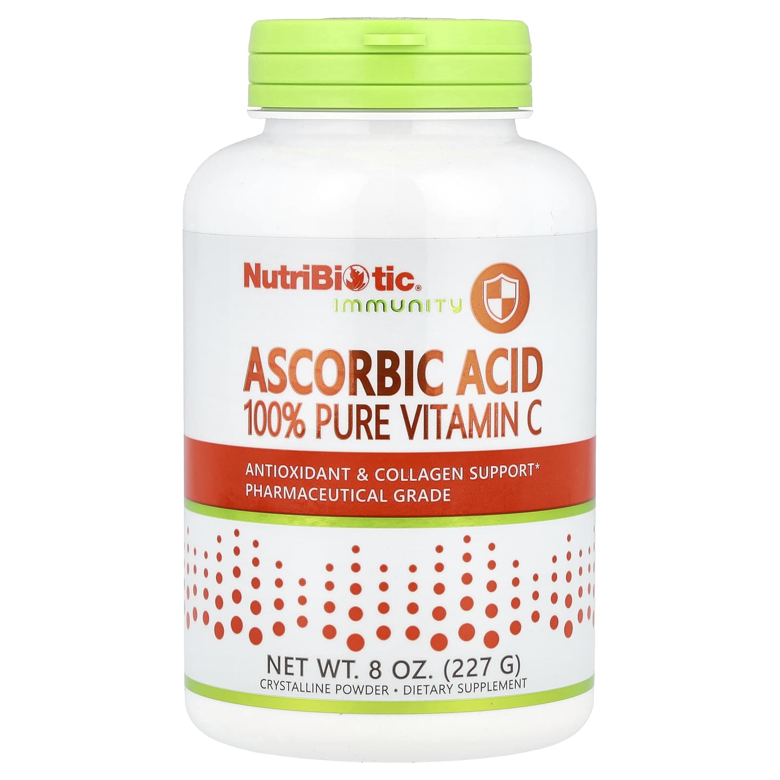 NutriBiotic, Immunity, Ascorbic Acid, 100% Pure Vitamin C, Crystalline Powder, 8 oz (227 g) - Image 1