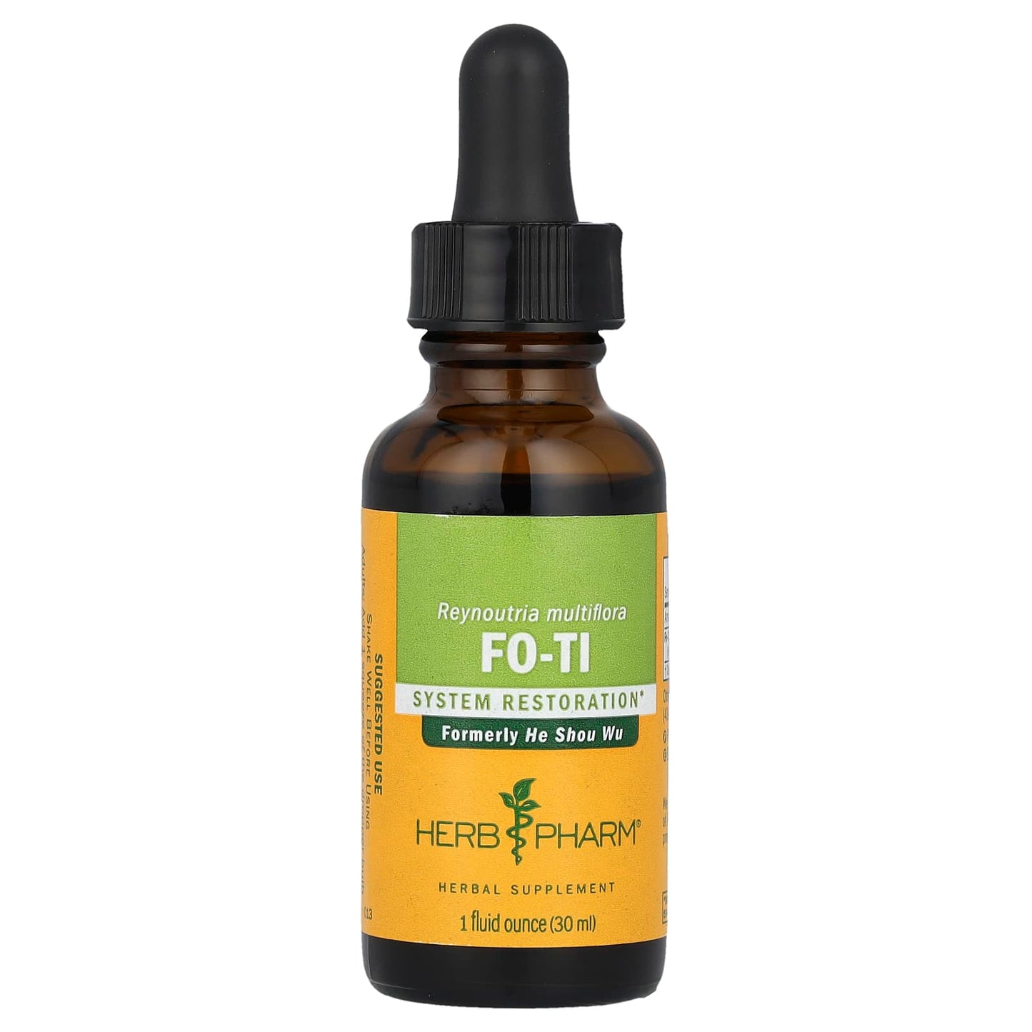 Herb Pharm Fo-Ti Supplement for System Restoration, 1 fl oz (30 ml) - Image 1