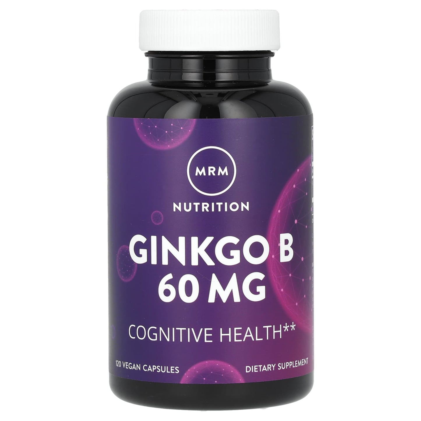 MRM Nutrition, Ginkgo B, 60 mg, 120 Vegan Capsules - Image 1
