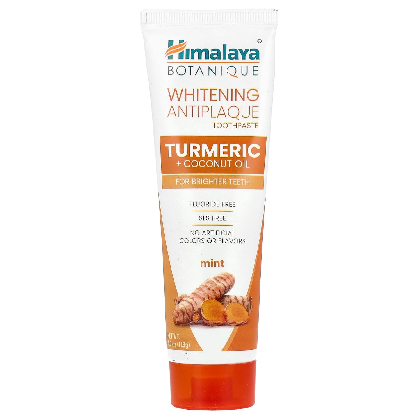 Himalaya Turmeric Whitening Toothpaste - Natural, Fluoride-Free, 4 oz - Image 1